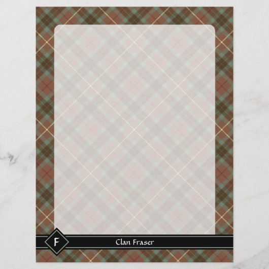 Clan Fraser Hunting Weathered Tartan Flyer (Voorkant)