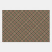 Clan Fraser Hunting Weathered Tartan Inpakpapier Vel (Voorkant 3)