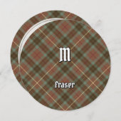 Clan Fraser Hunting Weathered Tartan Uitnodiging (Voorkant / Achterkant)