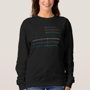 Clan Fraser Jacht Schotse tartan US vlag kilt S Trui
