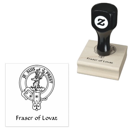 Clan Fraser of Lovat Crest Rubber Stamp Rubberstempel (Gestempeld)