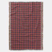 Clan Fraser Red en Navy Modern Scottish Tartan Deken (Voorkant Verticaal)