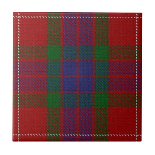 Clan Fraser Scottish Expressions Tartan Tegeltje (Voorkant)