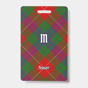 Clan Fraser Tartan Badge