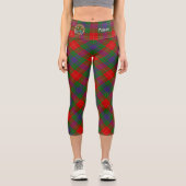 Clan Fraser Tartan Capri Leggings (Recto)