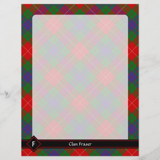Clan Fraser Tartan Flyer (Voorkant)