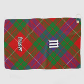 Clan Fraser Tartan Golf Towel Golfhanddoek (Horizontaal)