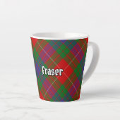 Clan Fraser Tartan Latte Mug (Angle droit)