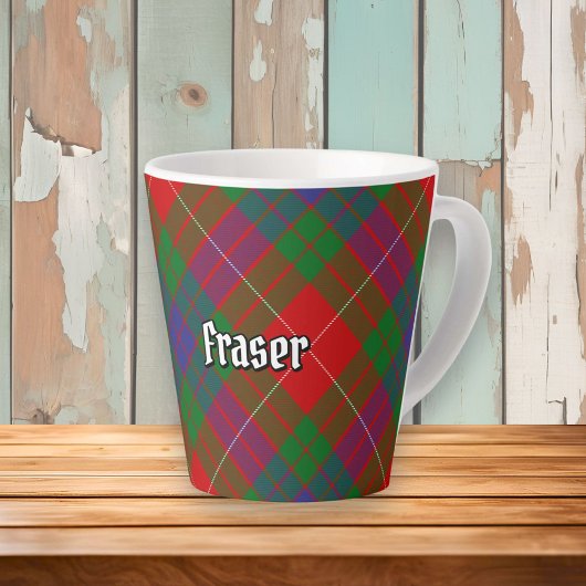Clan Fraser Tartan Latte Mug