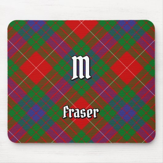 Clan Fraser Tartan Muismat (Voorkant)