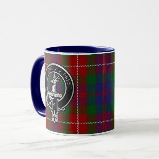 Clan Fraser van de Mok Lovat Crest & Tartan (Voorkant links)