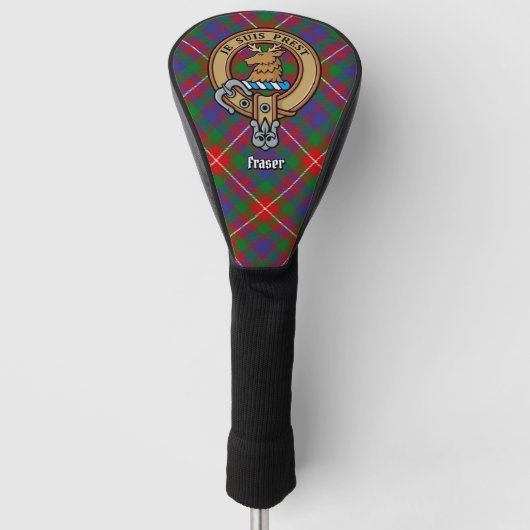 Clan Fraser van Lovat Crest Golf Head Hoesje Golfheadcover (Voorkant)