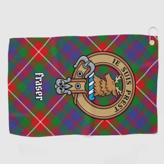 Clan Fraser van Lovat Crest Golfhanddoek (Horizontaal)