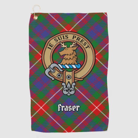Clan Fraser van Lovat Crest Golfhanddoek (Voorkant)