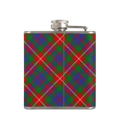 Clan Fraser van Lovat Crest over Tartan Heupfles (Achterkant)