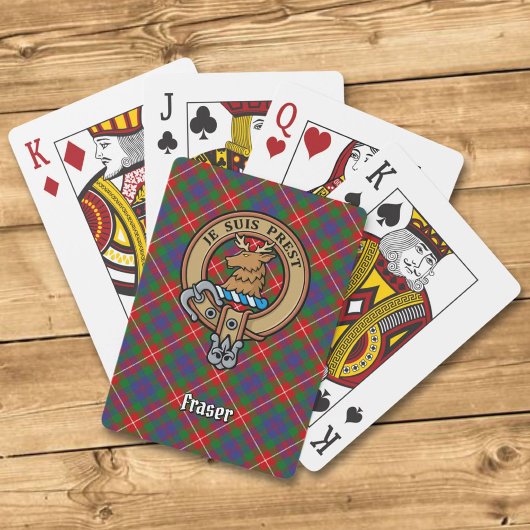 Clan Fraser van Lovat Crest Pokerkaarten
