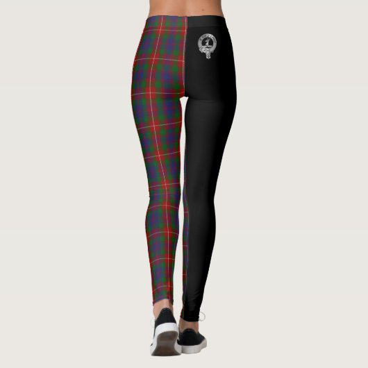 Clan Fraser van Lovat Crest & Tartan Leggings (Achterkant)