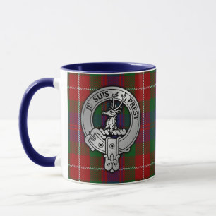 Clan Fraser van Lovat Crest & Tartan Mok