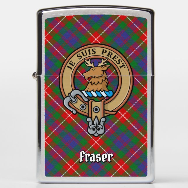 Clan Fraser van Lovat Crest Zippo Lighter (Voorkant)