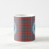 Clan Fraser van Lovat Oude Tartan Monogram Koffiemok (Center)