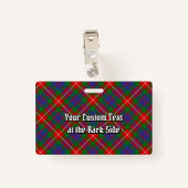 Clan Fraser van Lovat Tartan Badge (Achterkant met clip)
