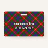 Clan Fraser van Lovat Tartan Badge (Achterkant)