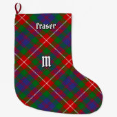 Clan Fraser van Lovat Tartan Grote Kerstsok (Voorkant)