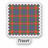 Clan Fraser van Lovat Tartan Sticker (Voorkant)