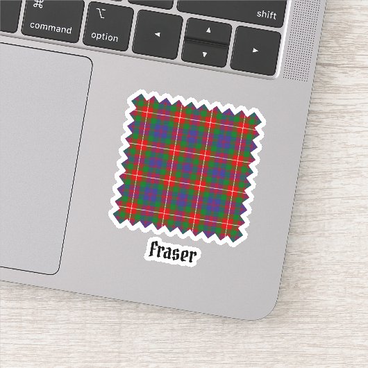 Clan Fraser van Lovat Tartan Sticker (Detail)