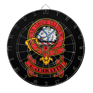 Clan Galbraith Dart Board met Crest Dartbord