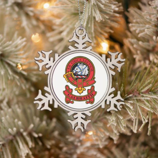 Clan Galbraith Ornements de Noël avec Crest (Arbre)
