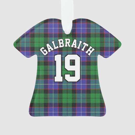 Clan Galbraith Tartan Christmas Jersey (dos)