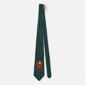 Clan Galbraith Tartan Cravate avec Crest (Devant)