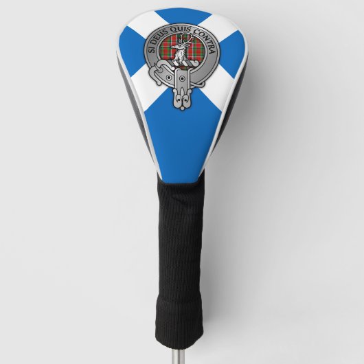 Clan geeft Crest & Tartan uit aan Saltire Golfheadcover (Voorkant)