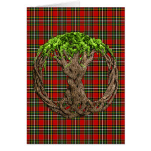 Clan gillespie Tartan en de Keltische boom van het