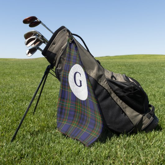 Clan Gillies Tartan Tartan Plaid Serviette de golf (Vert)