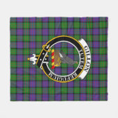 Clan Gillon Tartan Pset Fleece Deken (Voorkant (Horizontaal))