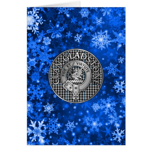 Clan Gladstone Crest & Tartan (Devant)