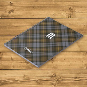 Clan Gordon Carnet Tartan Patiné
