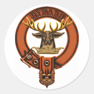 Clan Gordon Coat of Arms / Clan familie crest Ronde Sticker