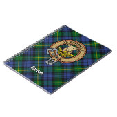 Clan Gordon Crest over Tartan Notitieboek (Linkerzijde)