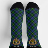 Clan Gordon Crest over Tartan Socks Sokken (Top)