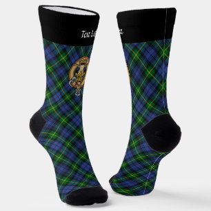 Clan Gordon Crest over Tartan Socks Sokken