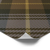 Clan Gordon Crest over Weathered Tartan Poster (Hoek)