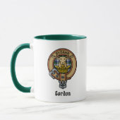 Clan Gordon Crest sur la robe Tartan Mug (Gauche)