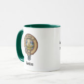Clan Gordon Crest sur la robe Tartan Mug (Devant gauche)