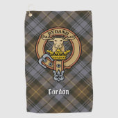 Clan Gordon Crest sur la serviette de golf Tartan (Devant)