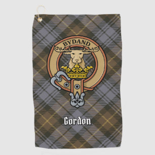 Clan Gordon Crest sur la serviette de golf Tartan 