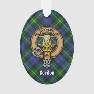 Clan Gordon Crest sur l'ornement du Tartan