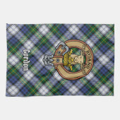 Clan Gordon Crest sur robe Tartan Serviette de cui (Horizontal)